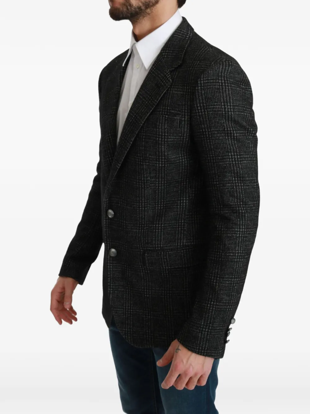 Dolce & Gabbana glen plaid blazer Zwart