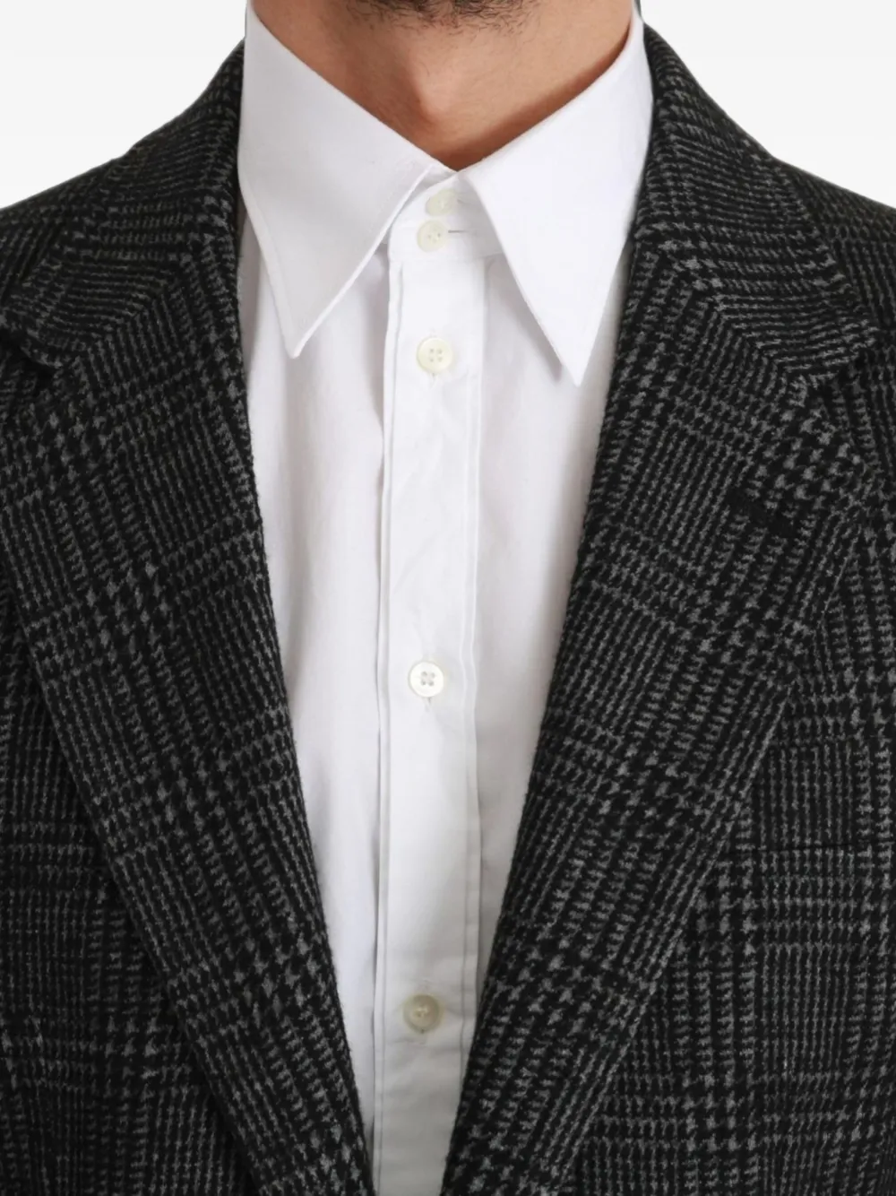 Dolce & Gabbana glen plaid blazer Zwart