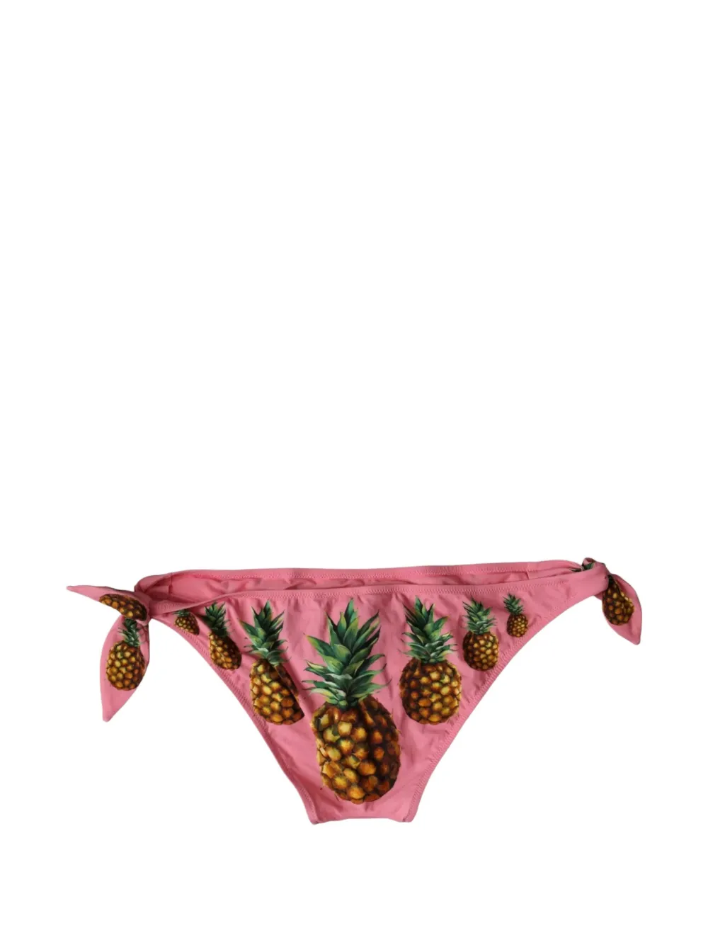 Dolce & Gabbana Bikinislip met ananas-print en strik Roze