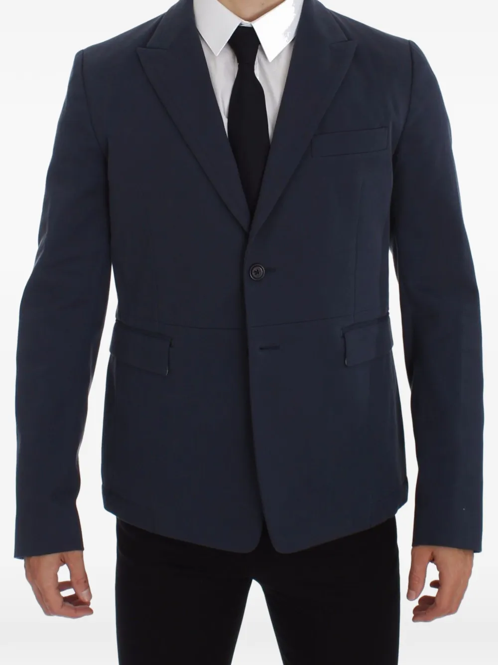 Dolce & Gabbana single-breasted cotton blazer - Blu