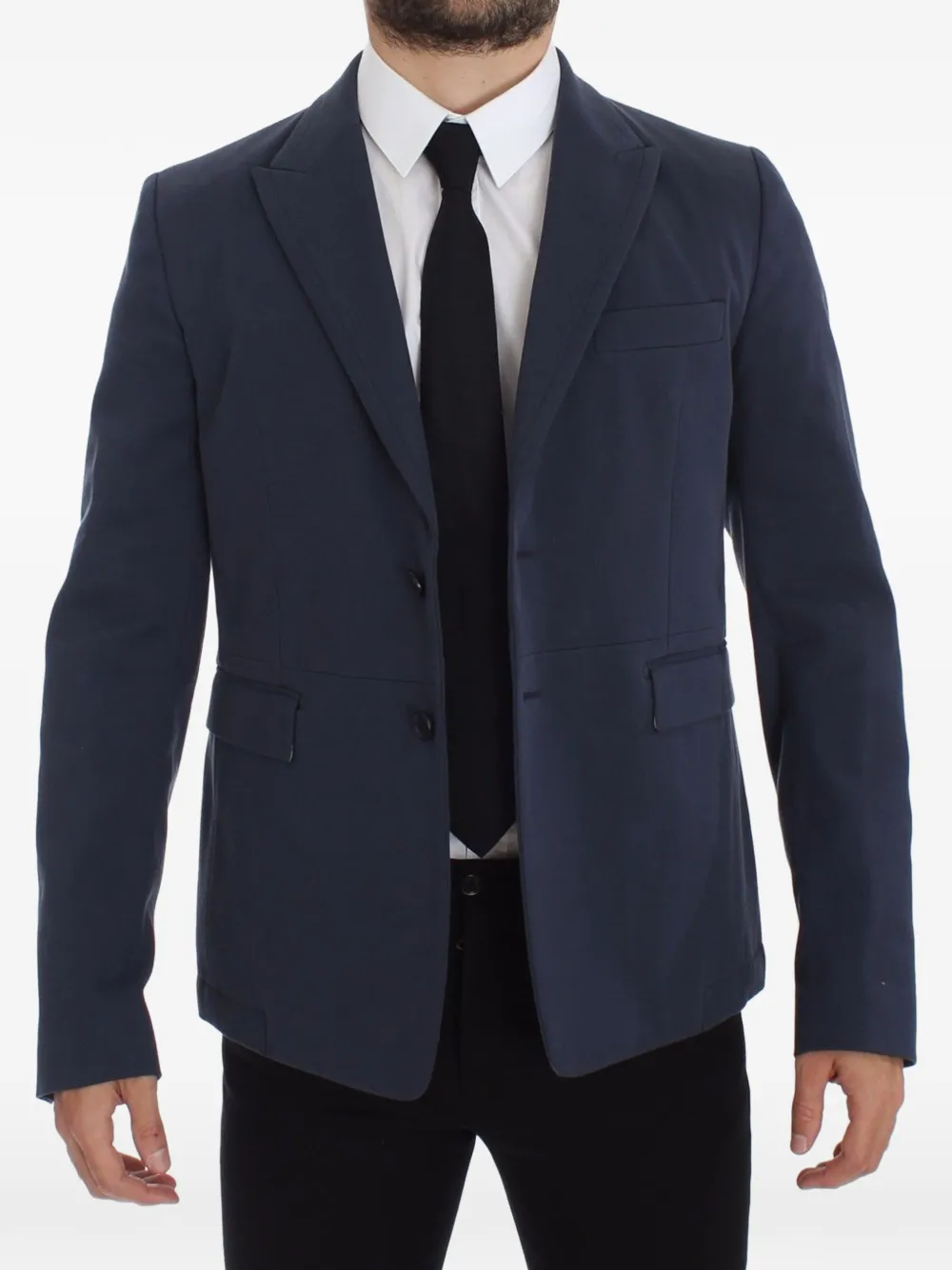 Dolce & Gabbana Blazer met enkele rij knopen Blauw