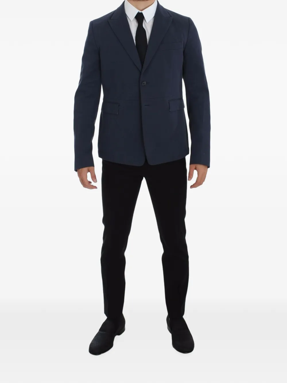 Dolce & Gabbana Blazer met enkele rij knopen Blauw