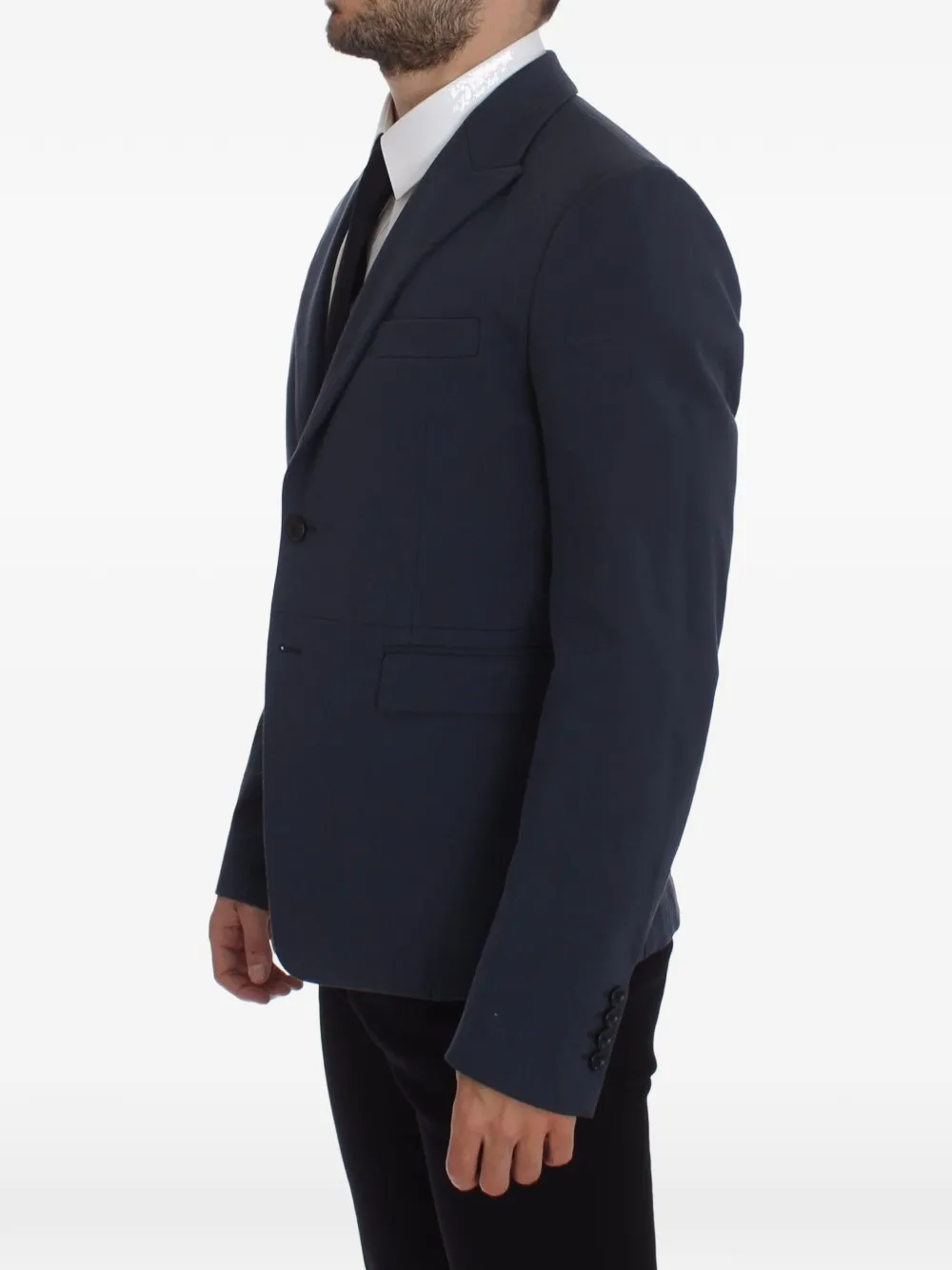 Dolce & Gabbana Blazer met enkele rij knopen Blauw