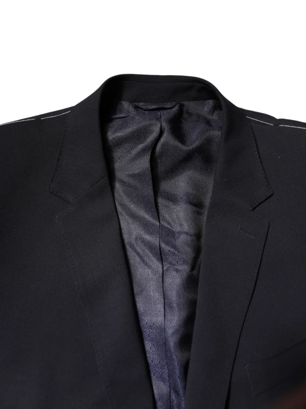 Dolce & Gabbana Blazer met enkele rij knopen en gekerfde revers Blauw