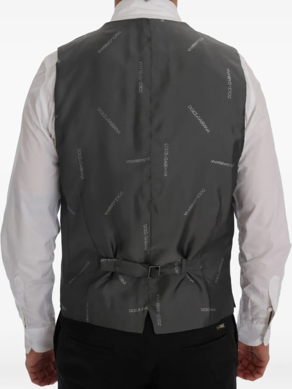 Dolce & Gabbana Gilet met krijtstreep Grijs