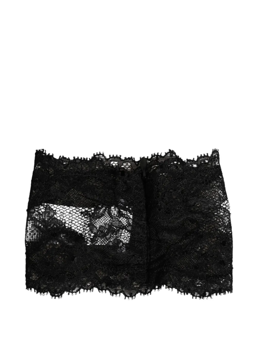 Dolce & Gabbana Canotta a fascia in pizzo - Nero