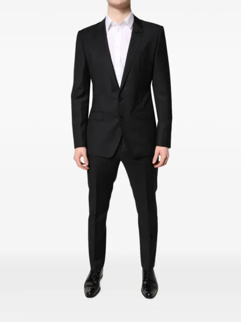 Dolce & Gabbana bead-embellished single-breasted suit