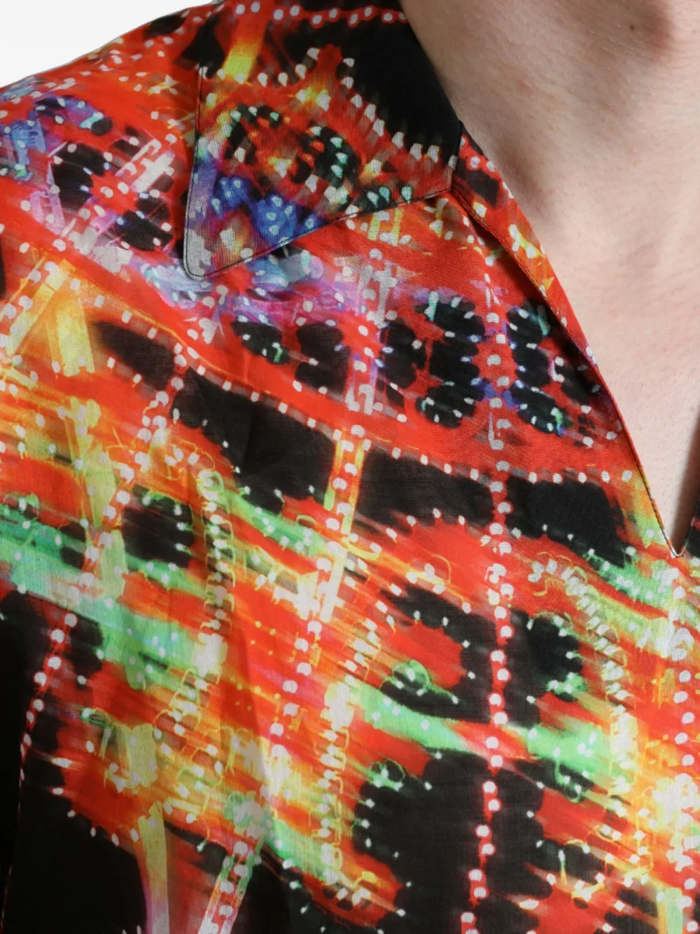 Dolce & Gabbana Zijden T-shirt met Luminarie-print Zwart