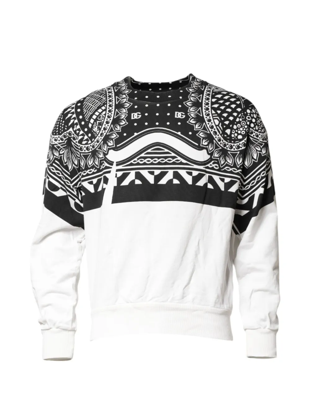 Dolce & Gabbana sweat à imprimé bandana - Noir