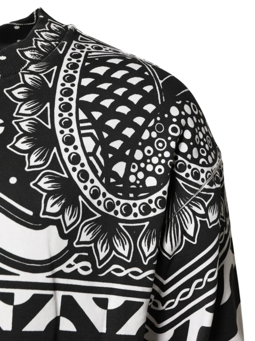 Dolce & Gabbana Sweater met bandanaprint Zwart