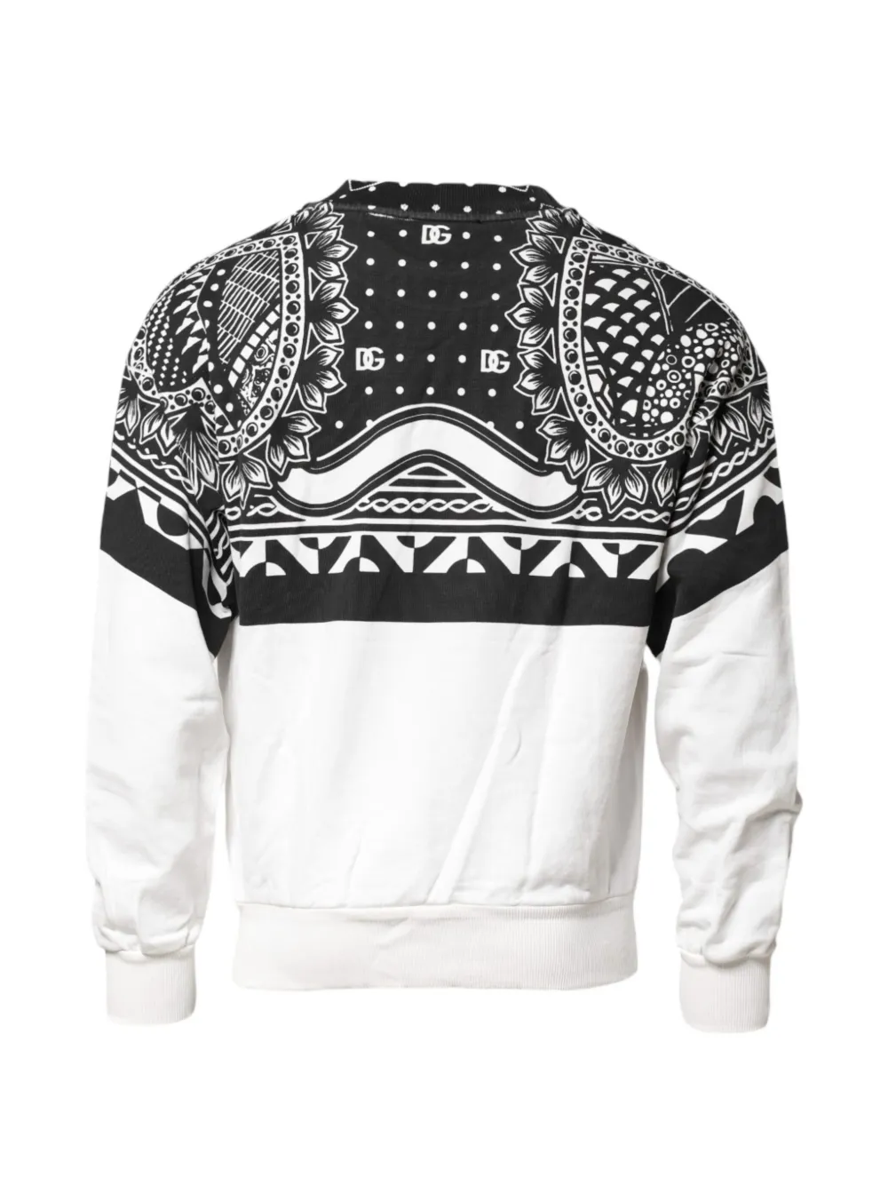 Dolce & Gabbana Sweater met bandanaprint Zwart
