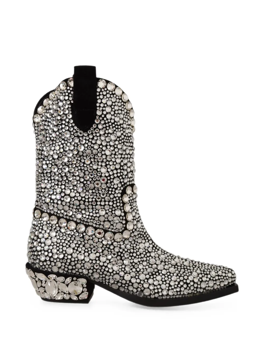Dolce & Gabbana crystal-embellished cowboy boots - Nero