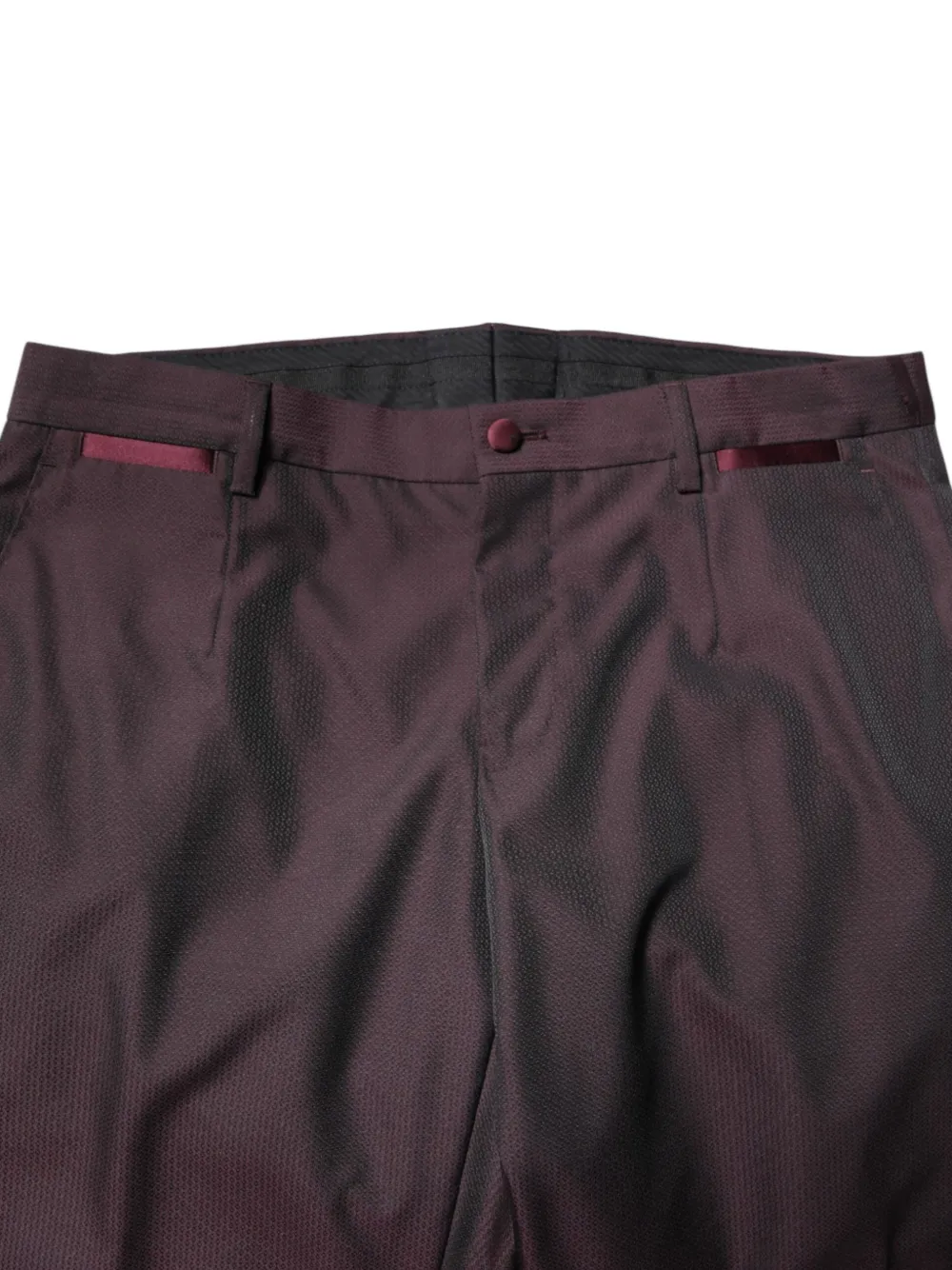 Dolce & Gabbana satin-trimmed belted suit Rood