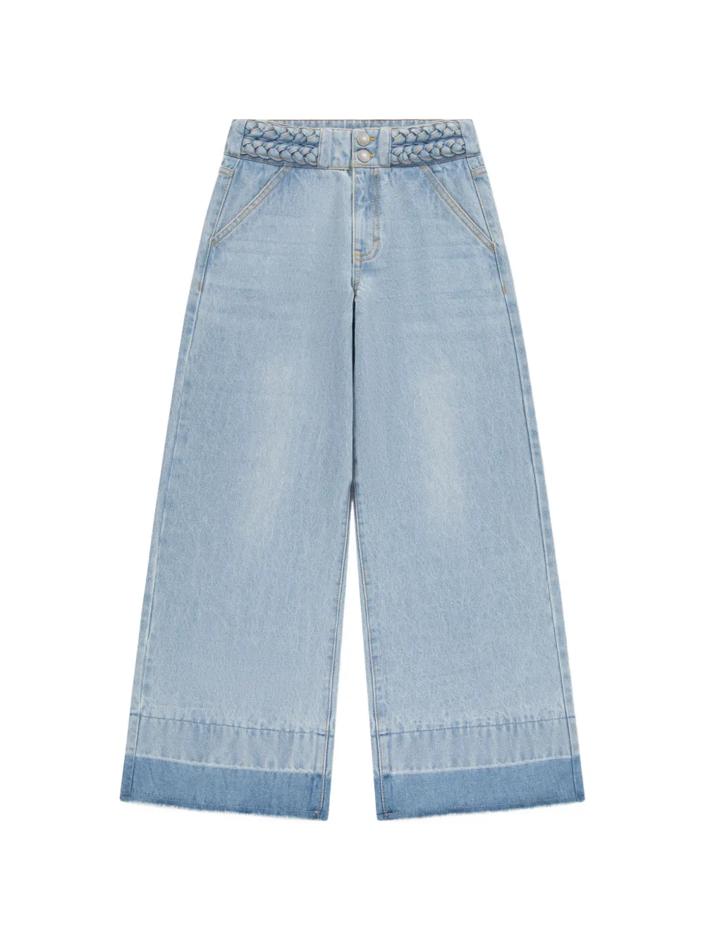 Levi's Kids braided-waistband baggy jeans - Blu