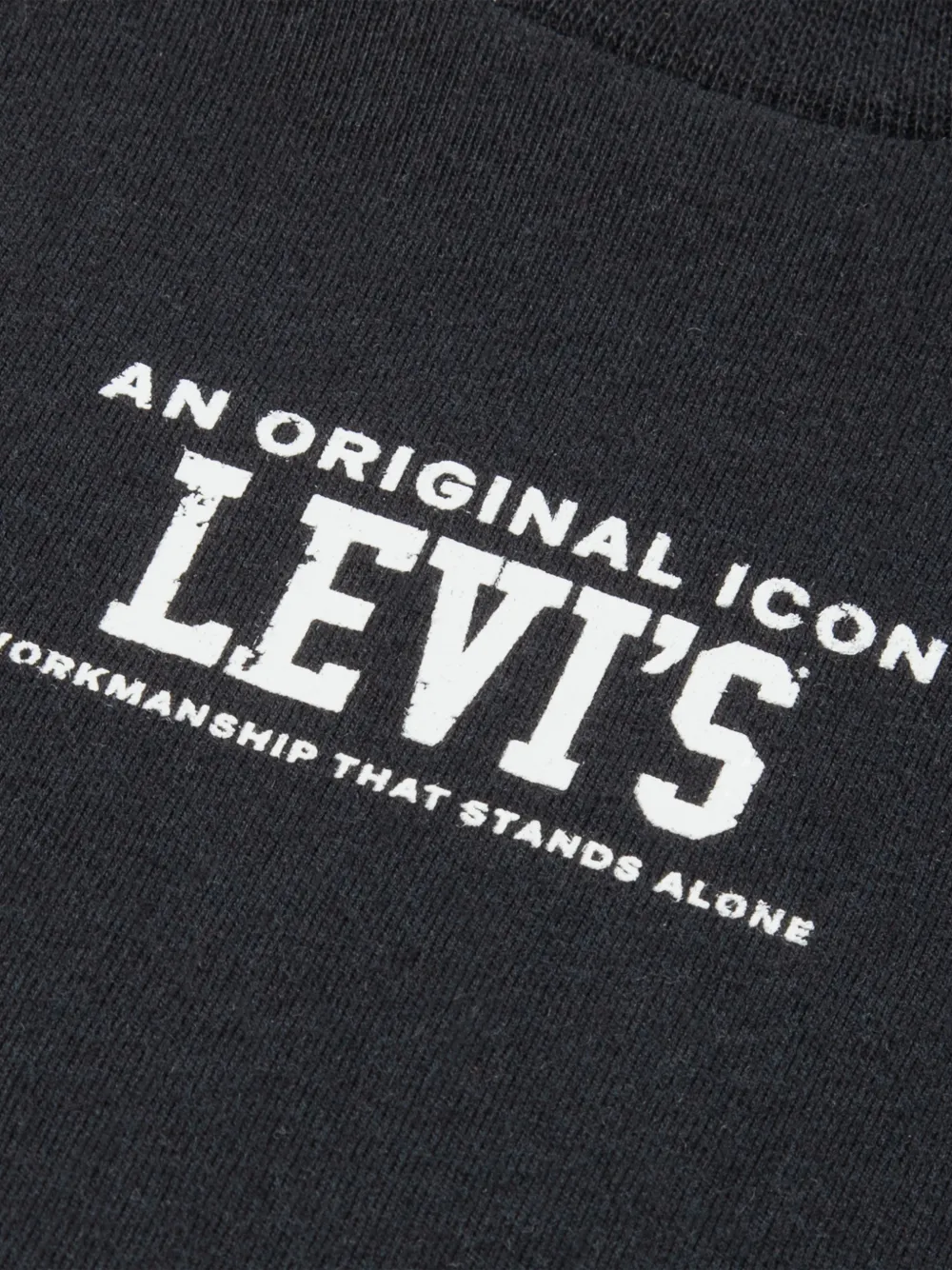 Levi's Kids graphic-print T-shirt Zwart