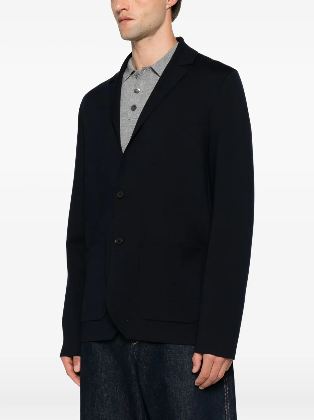 FENDI Blazer met logoband Blauw