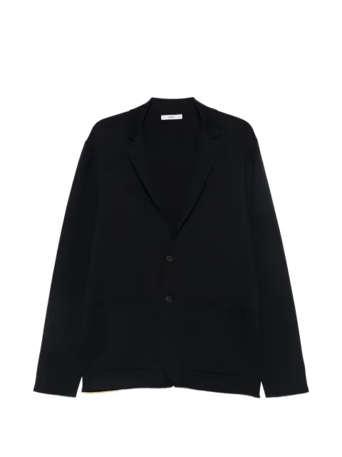 FENDI logo-strap blazer