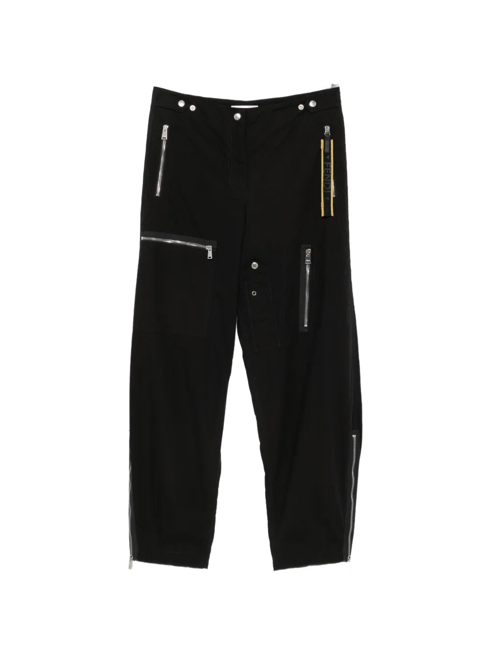 FENDI zip-detail cargo pants - Nero