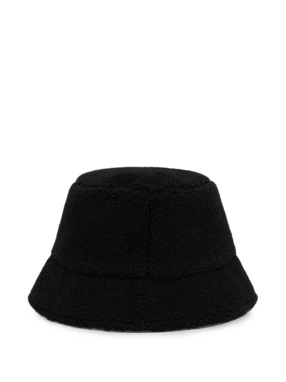 Colmar Teddy vissershoed met fleece-textuur en logo-patch Zwart