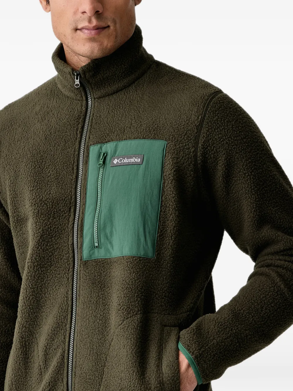 Columbia Fleece jack met rits Groen
