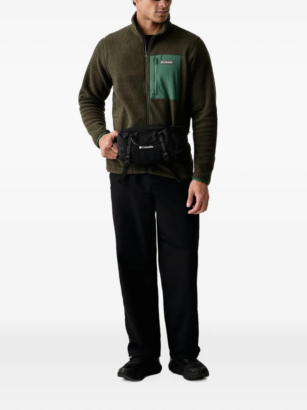 Columbia Fleece jack met rits Groen