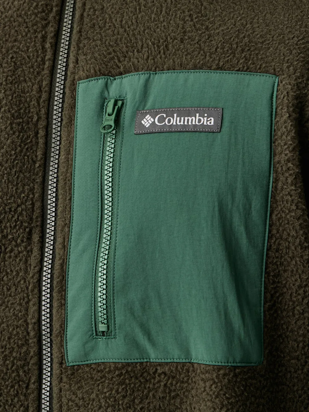 Columbia Fleece jack met rits Groen