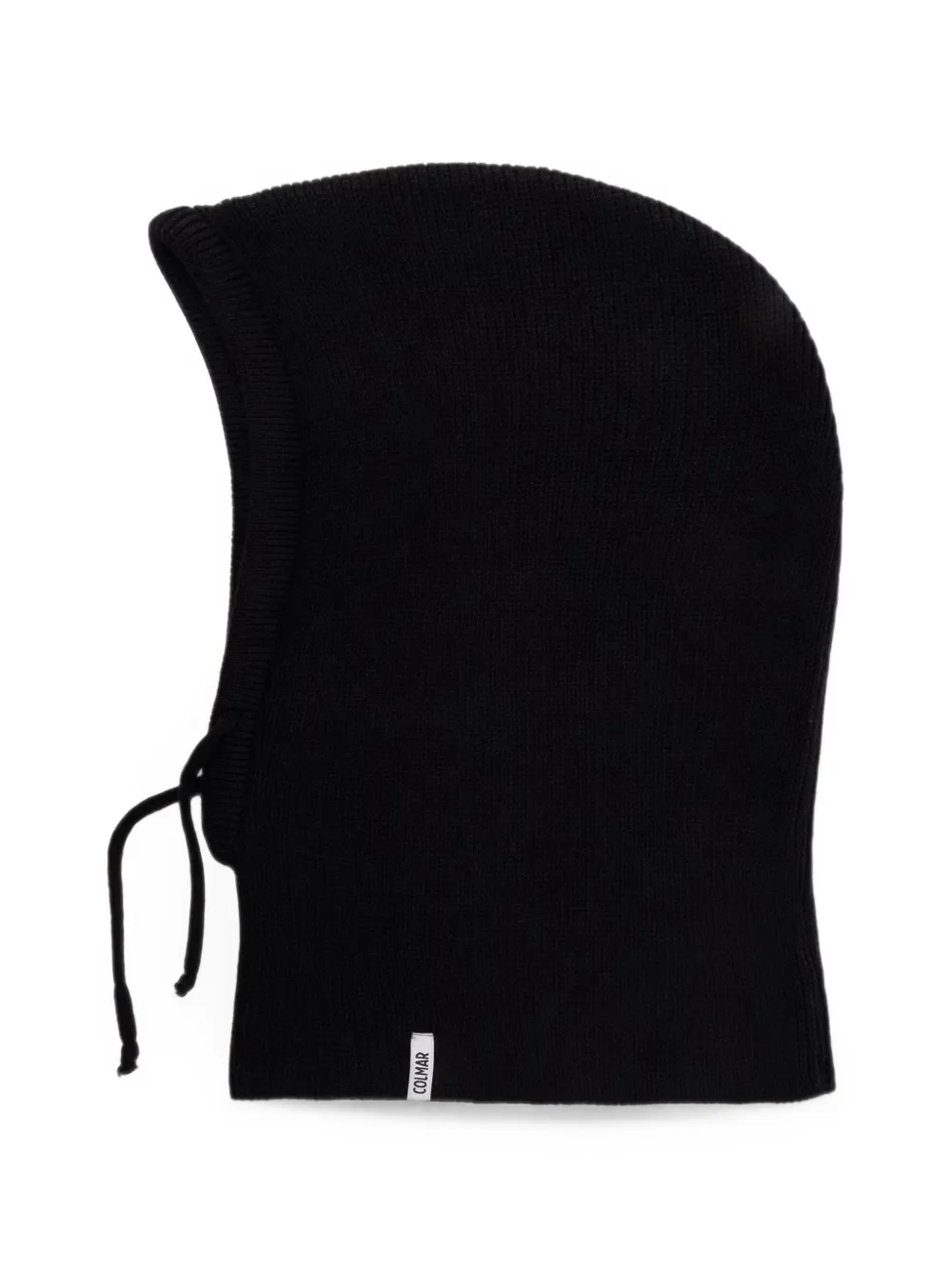 Colmar Ribbed-knit Drawstring Balaclava In Black