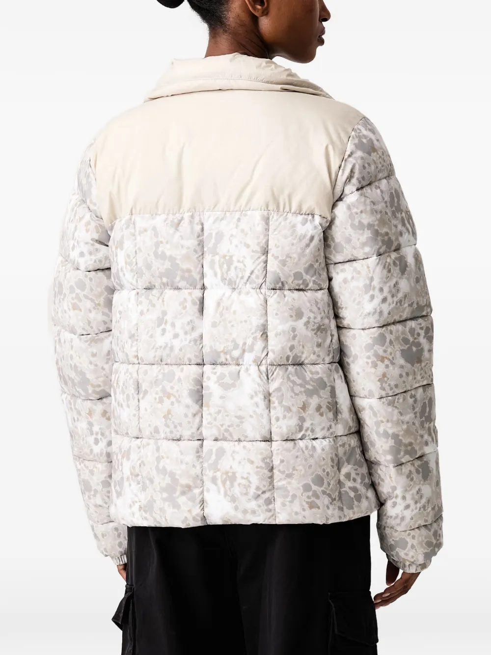 Columbia Puffect III pufferjack met print Beige