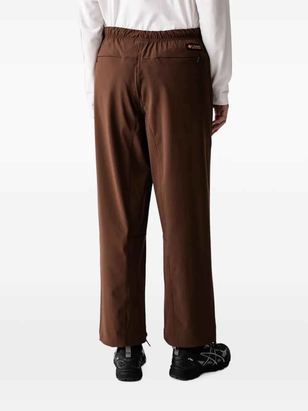 Columbia Sauvie Sky broek met rechte pijpen en logo-patch Bruin