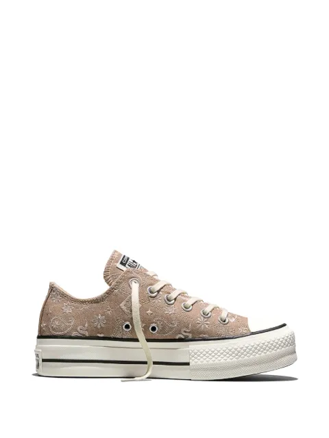 Converse Chuck Taylor All Star paisley-embroidered platform sneakers