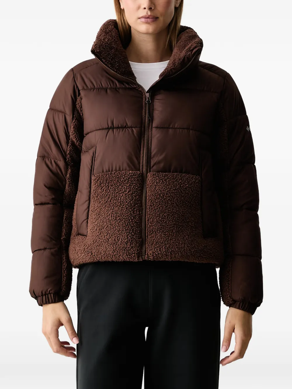Columbia Sportswear quilted fleece-panel jacket - Brown