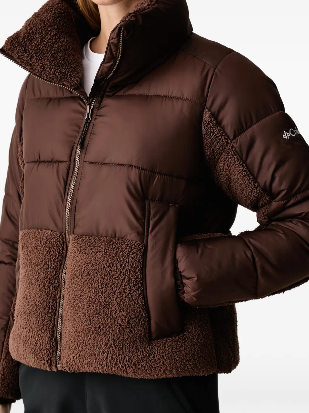 Columbia Sportswear quilted fleece-panel jacket Bruin