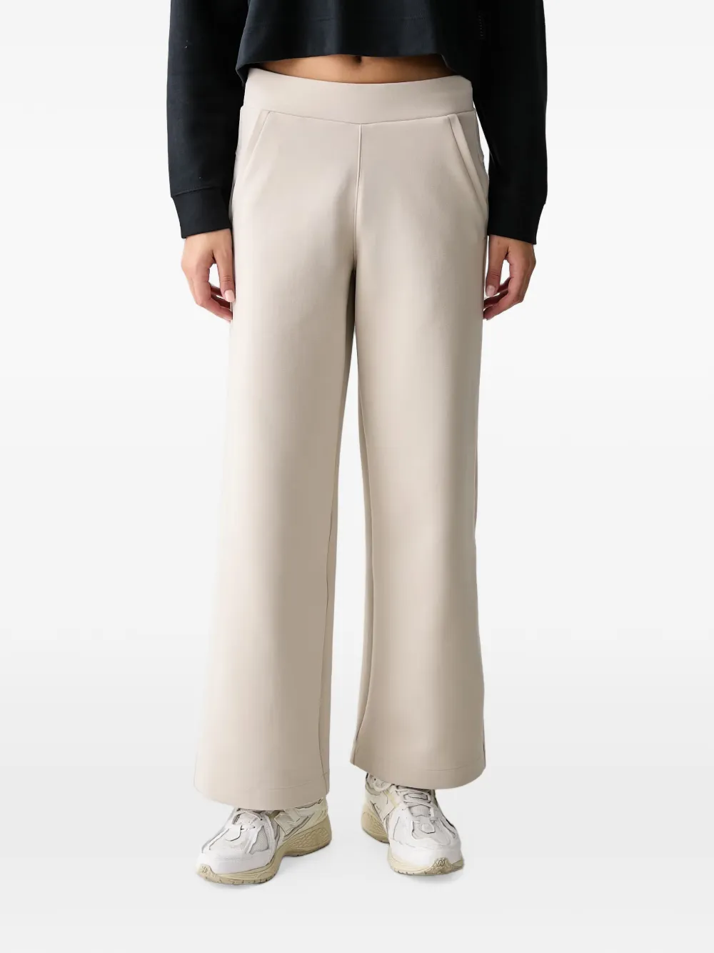 Columbia logo-print wide-leg trousers