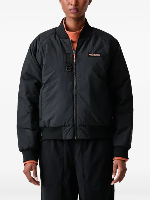 Columbia Sauvie Sky logo-patch reversible bomber jacket