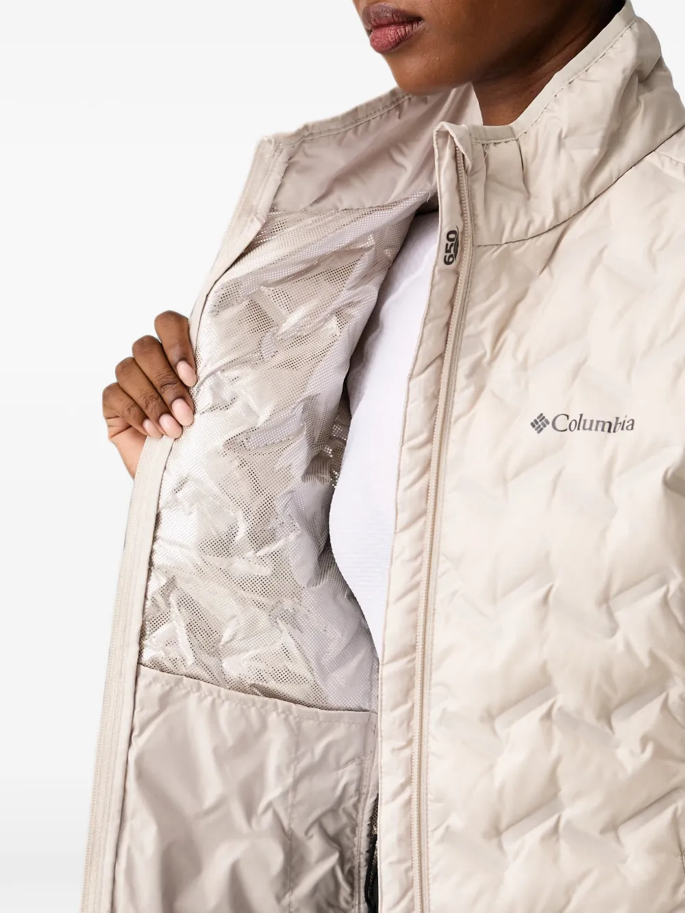 Columbia Delta Ridge™ II gewatteerd jack met hoge hals Beige