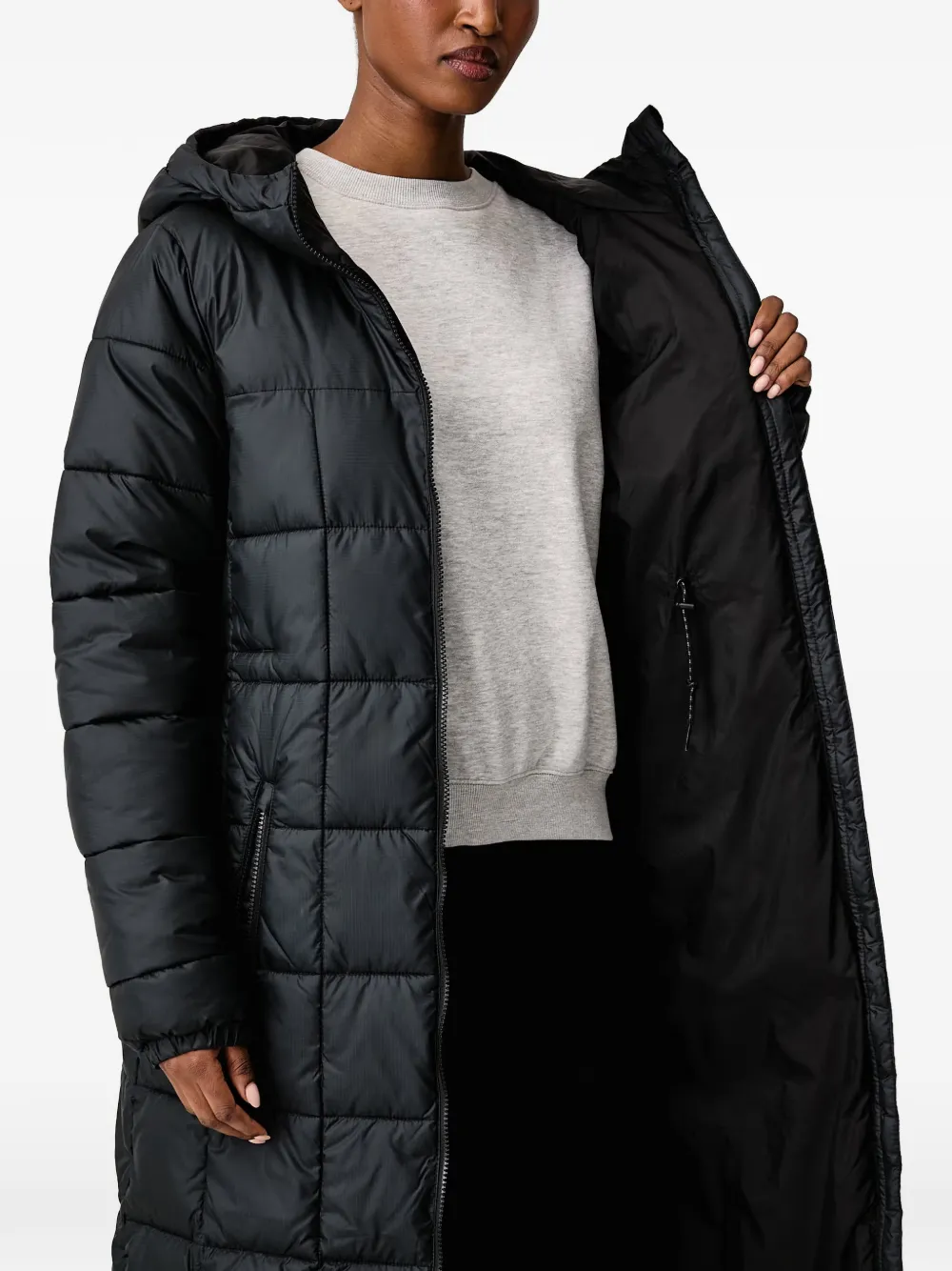 Columbia Gevoerd jack met capuchon Zwart