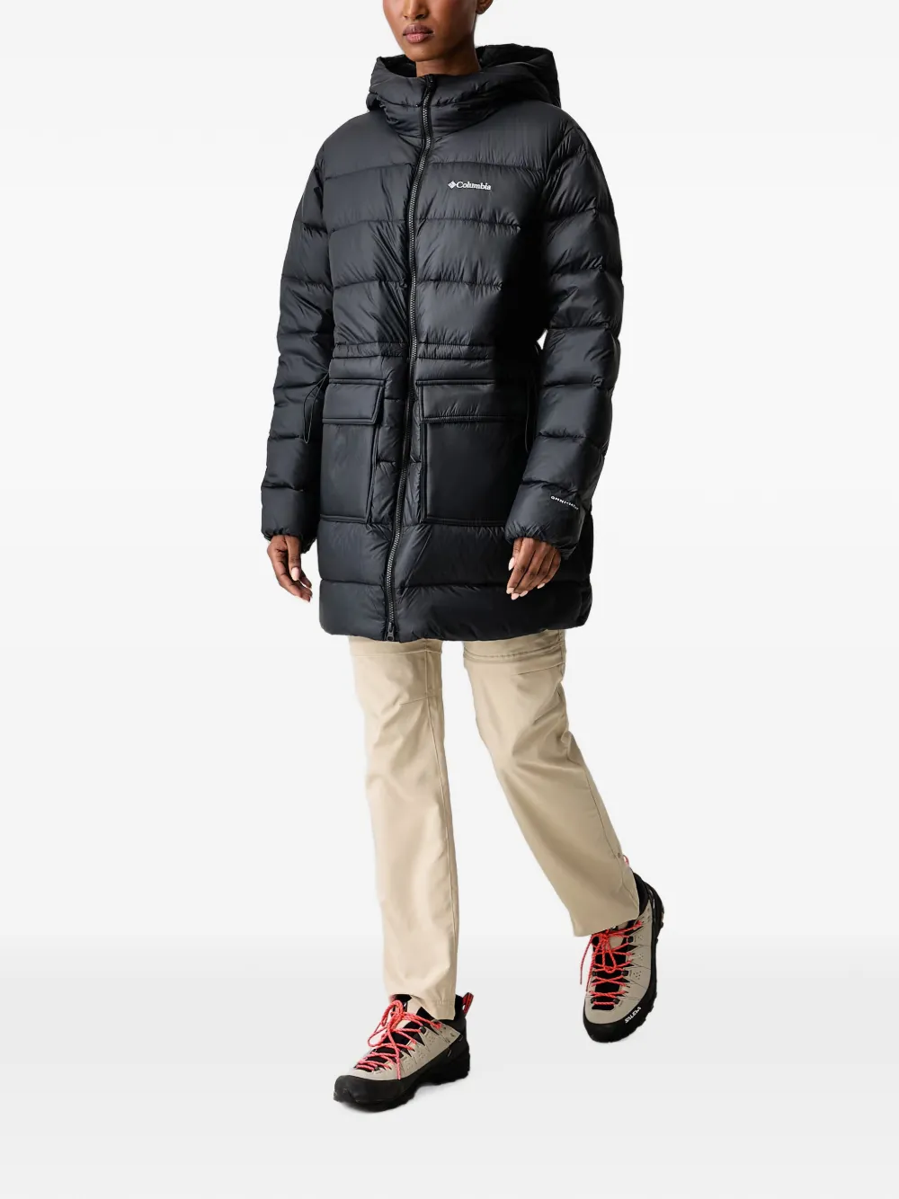 Columbia Harmony Falls™ gewatteerd jack met capuchon Zwart