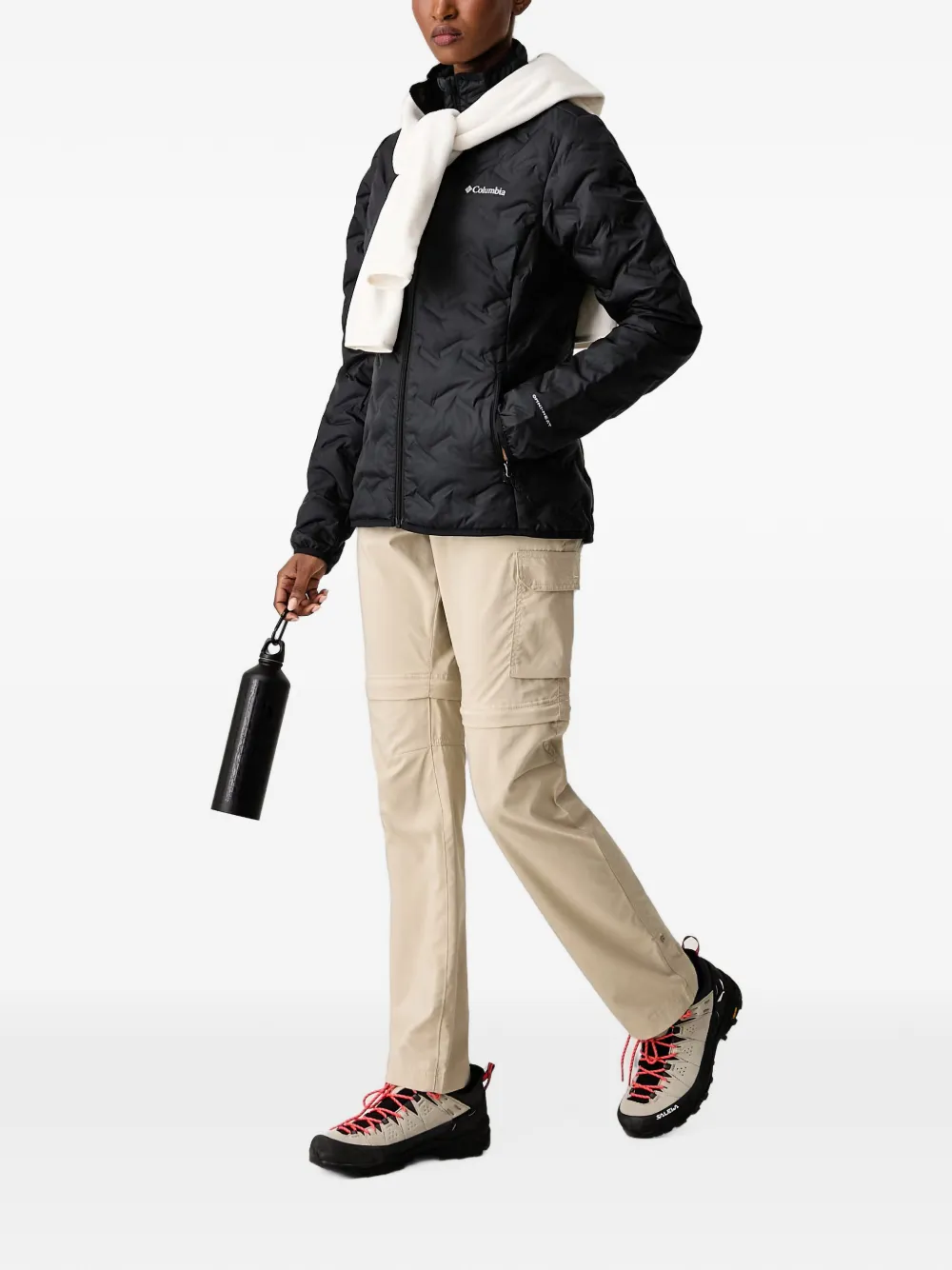 Columbia Delta Ridge™ II gewatteerd jack met logo-print Zwart