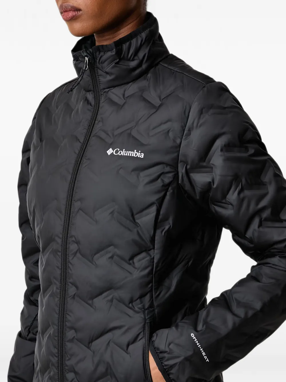 Columbia Delta Ridge™ II gewatteerd jack met logo-print Zwart