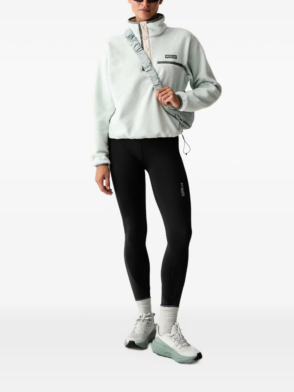 Columbia Helvetia II fleece drawstring sweater Groen
