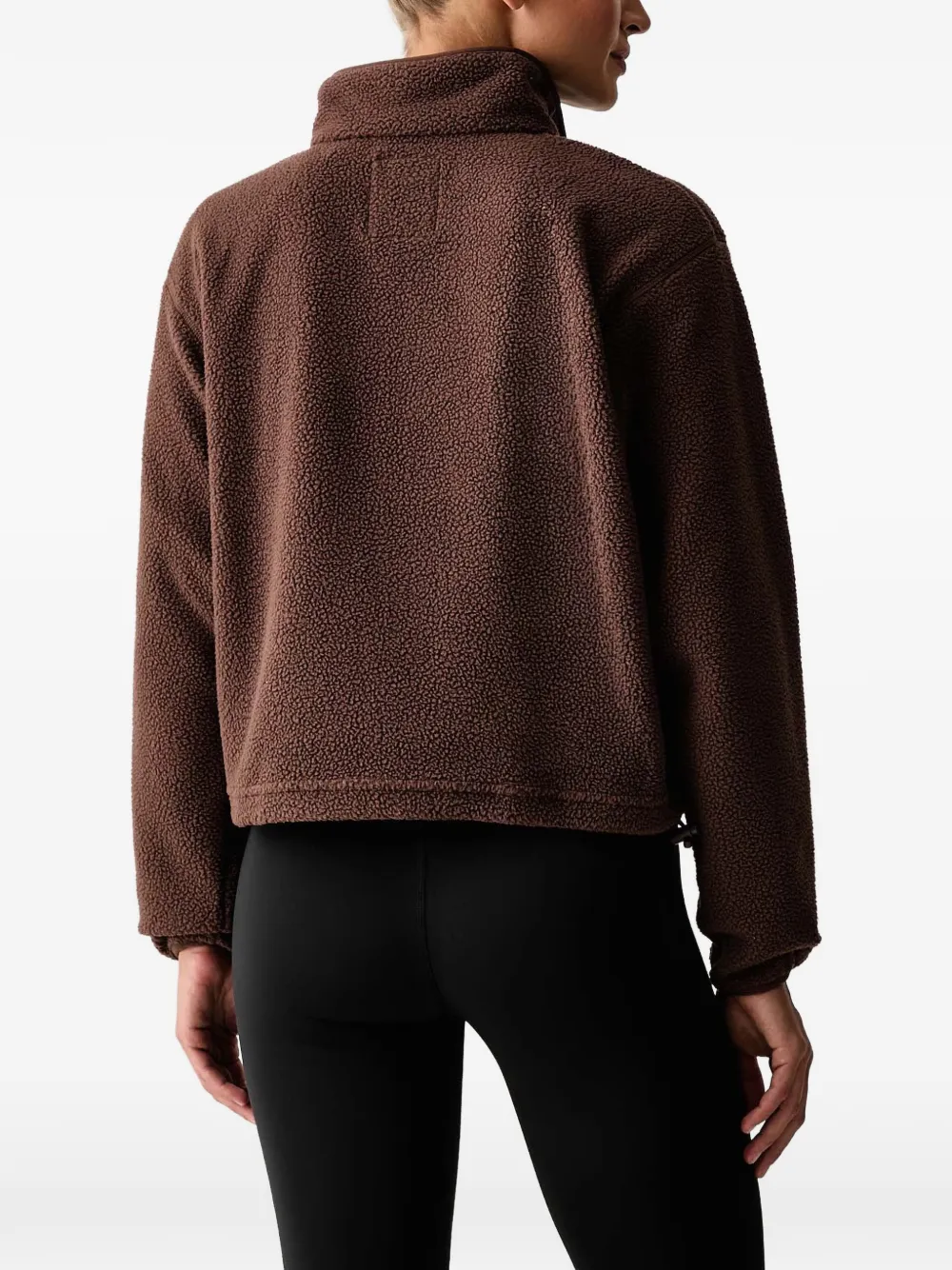 Columbia Helvetia II fleece-texture logo-patch sweater Bruin