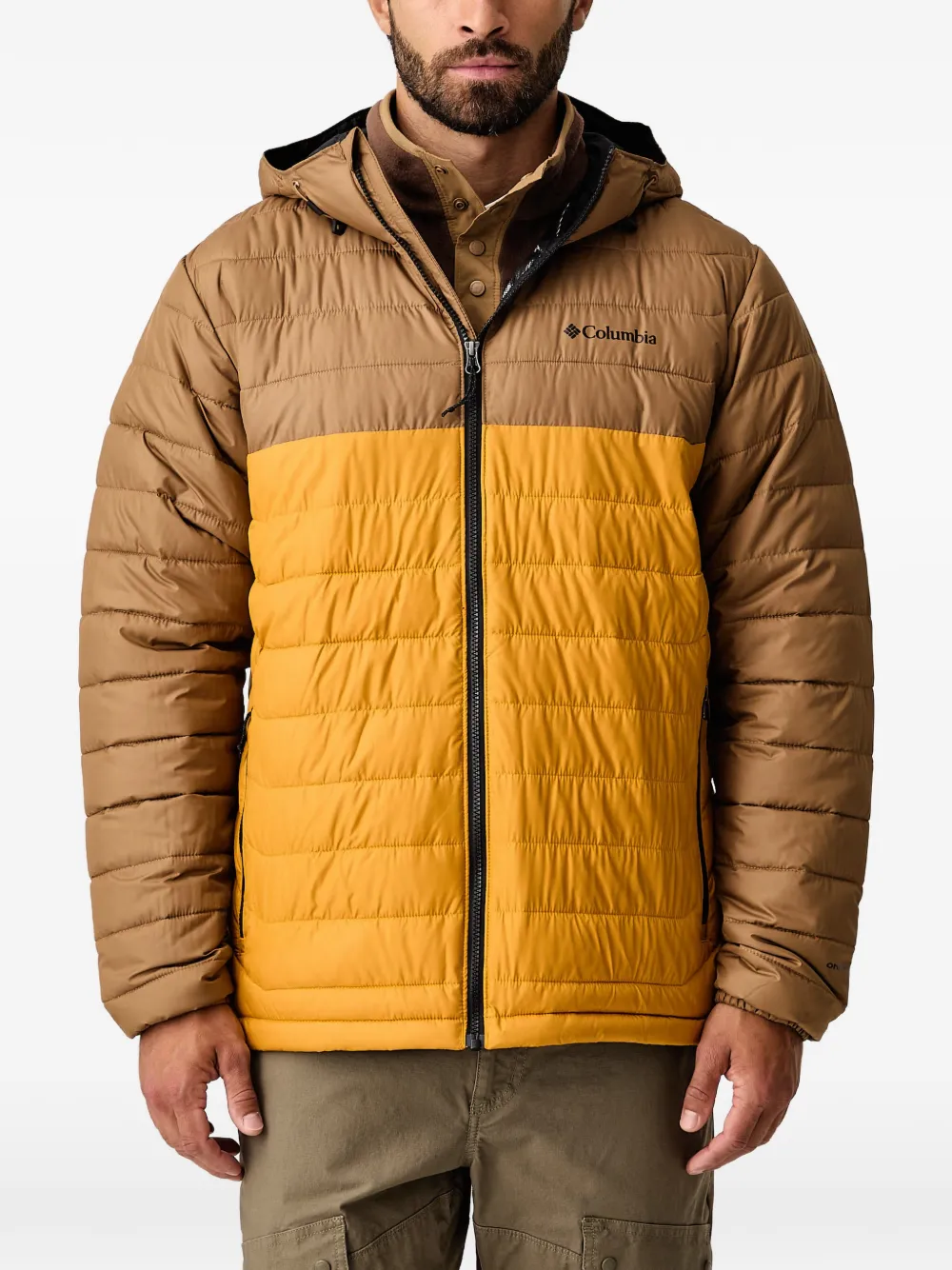 Columbia Powder Lite II quilted hooded jacket - Brown