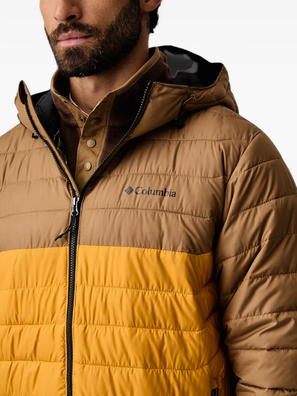 Columbia Powder Lite II quilted hooded jacket Bruin