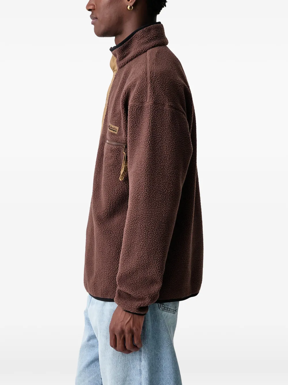 Columbia Sportswear Helvetia II fleece press-stud sweater Bruin