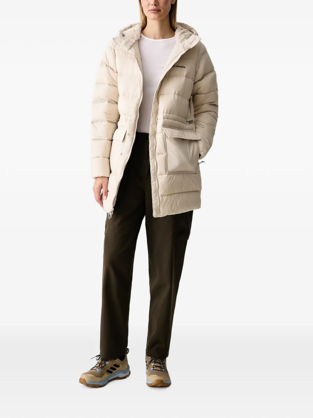 Columbia Harmony Falls™ gewatteerd jack met capuchon Beige