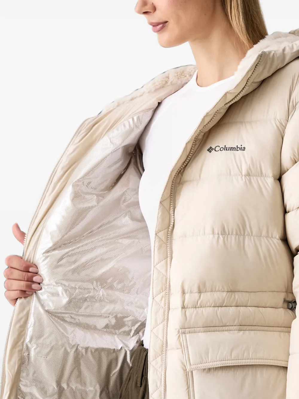 Columbia Harmony Falls™ gewatteerd jack met capuchon Beige