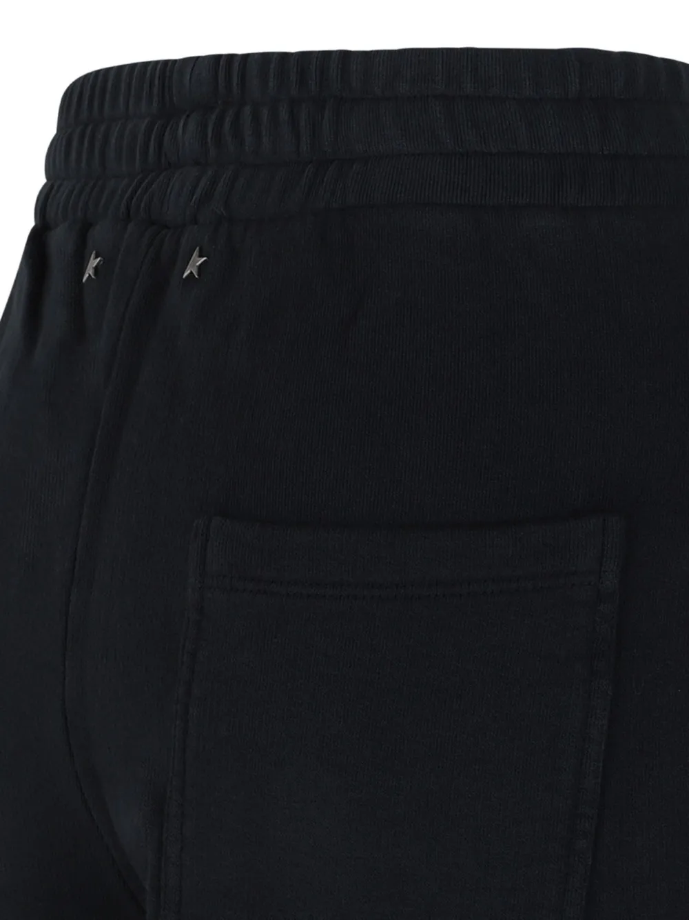 Golden Goose Trainingsbroek met logoplakkaat en wijde pijpen Blauw