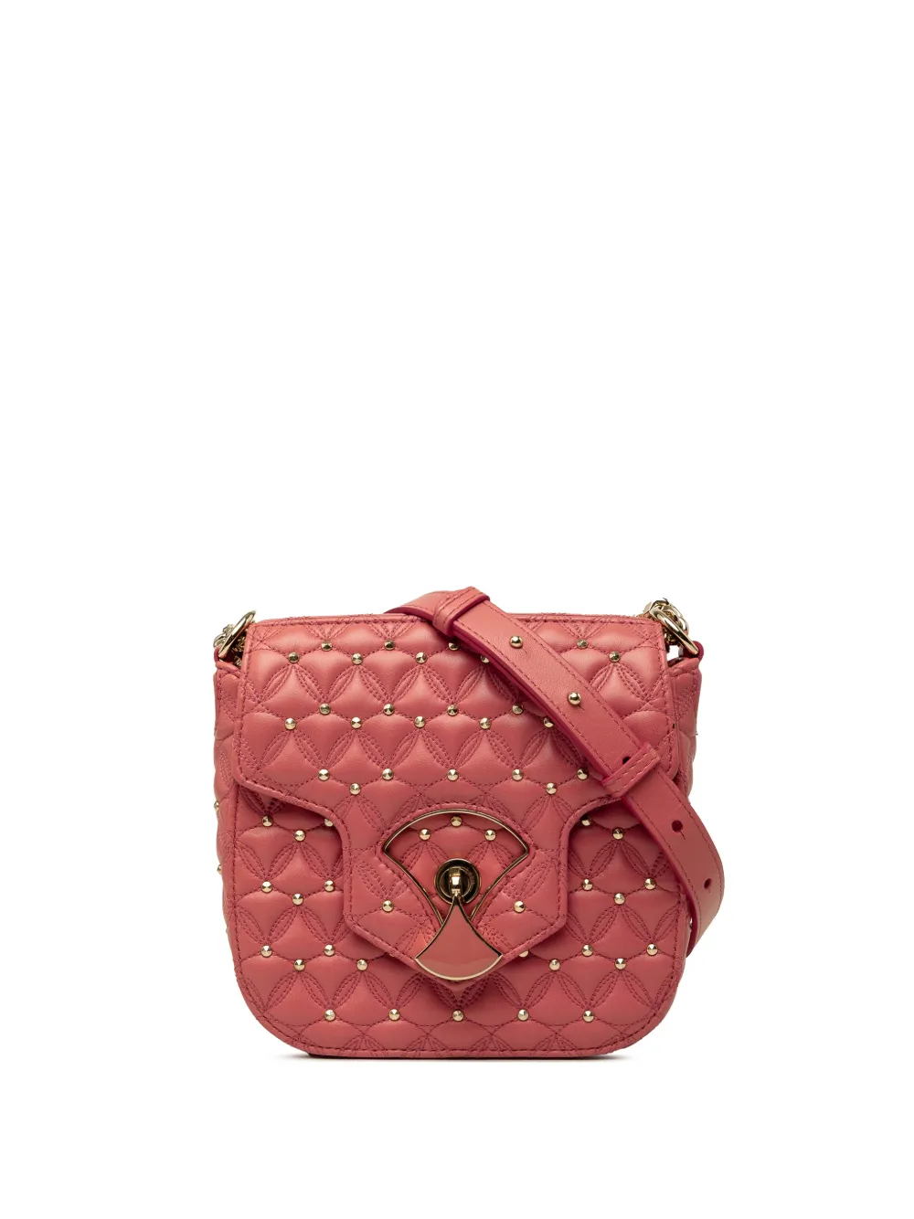 Bvlgari Pre-Owned 2010-2026 kleine Divas Dream Umhängetasche aus gestepptem Leder mit Nieten - Rosa