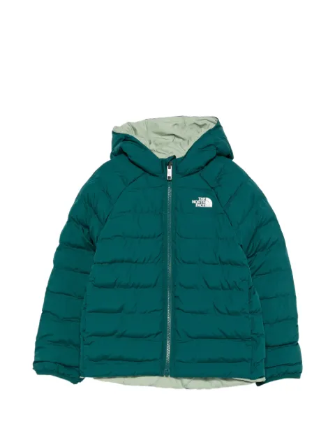 The North Face Kids reversible logo-print quilted jacket