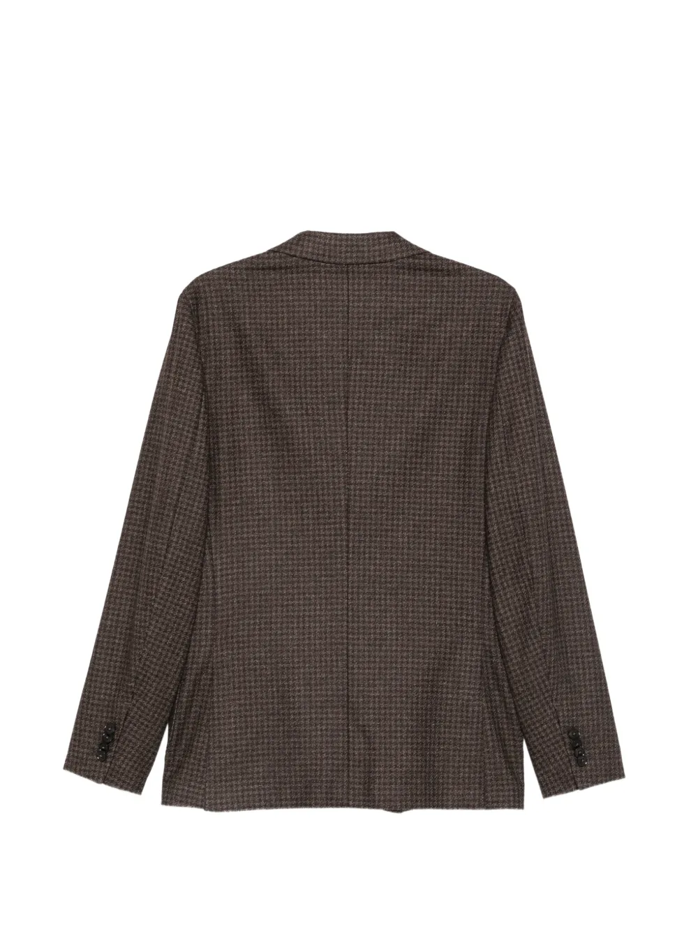 Zegna Blazer met pied-de-poule print Bruin